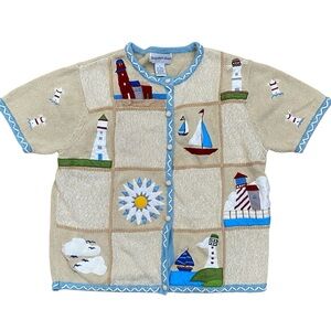 Vintage 1990s Hampshire Studios Nautical Sweater